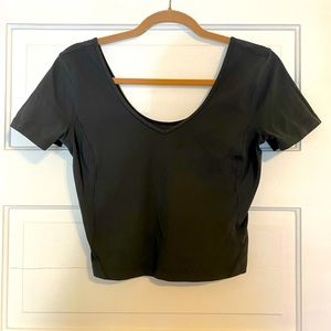 lululemon Align Tee - Graphite Gray, size 8